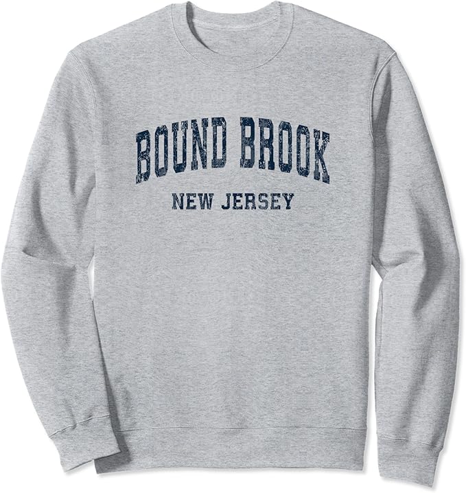 Bound Brook New Jersey NJ Vintage Varsity Sports Navy